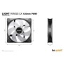 Be Quiet! Light Wings LX 120 mm PWM | Ventilateur PC ARGB, Ventilateur, 12 cm, 1600 trmin, 87,5 m³h, Noir