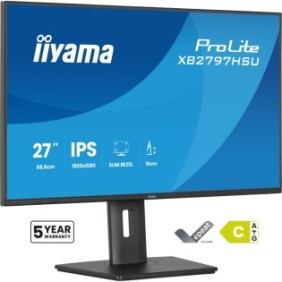 Iiyama ProLite XB2797HSU-B1, 68,6 cm 27", 1920 x 1080 pixels, Full HD, LED, 4 ms, Noir