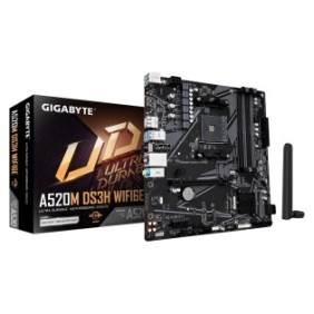 Gigabyte A520M DS3H WIFI6E Carte Mère – Compatible avec les processeurs AMD Ryzen 5000 Series AM4