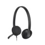 Logitech H340 USB Computer Headset Avec audio numérique, Avec fil, BureauCentre d'appels, 20 - 20000 Hz, 100 g, Casque, Noir