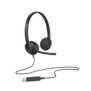 Logitech H340 USB Computer Headset Avec audio numérique, Avec fil, BureauCentre d'appels, 20 - 20000 Hz, 100 g, Casque, Noir