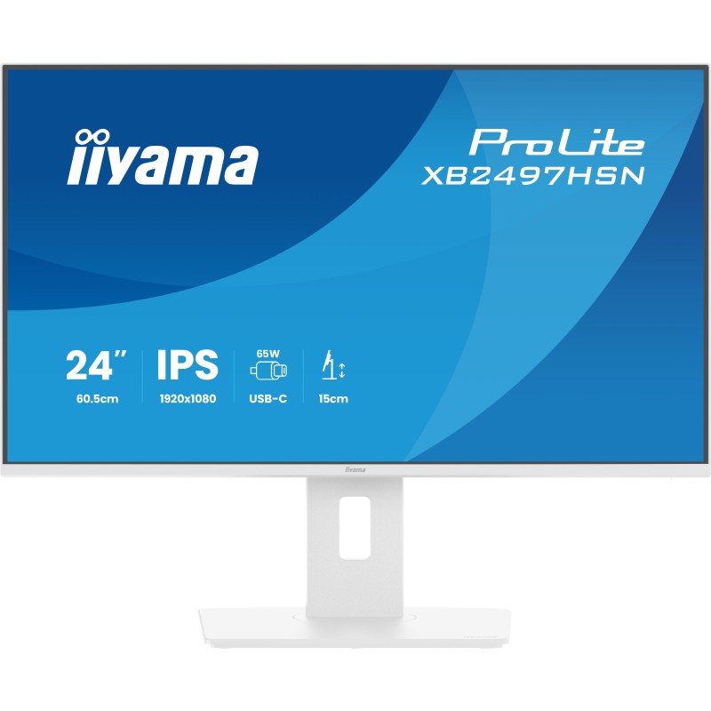 Iiyama ProLite XB2497HSN-W1, 60,5 cm 23.8", 1920 x 1080 pixels, Full HD, LED, Blanc