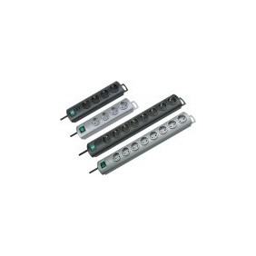 Brennenstuhl BN-1153300120, 2 m, Plastique, Noir, 10 sortie CA, 250 V, 50 - 60 Hz