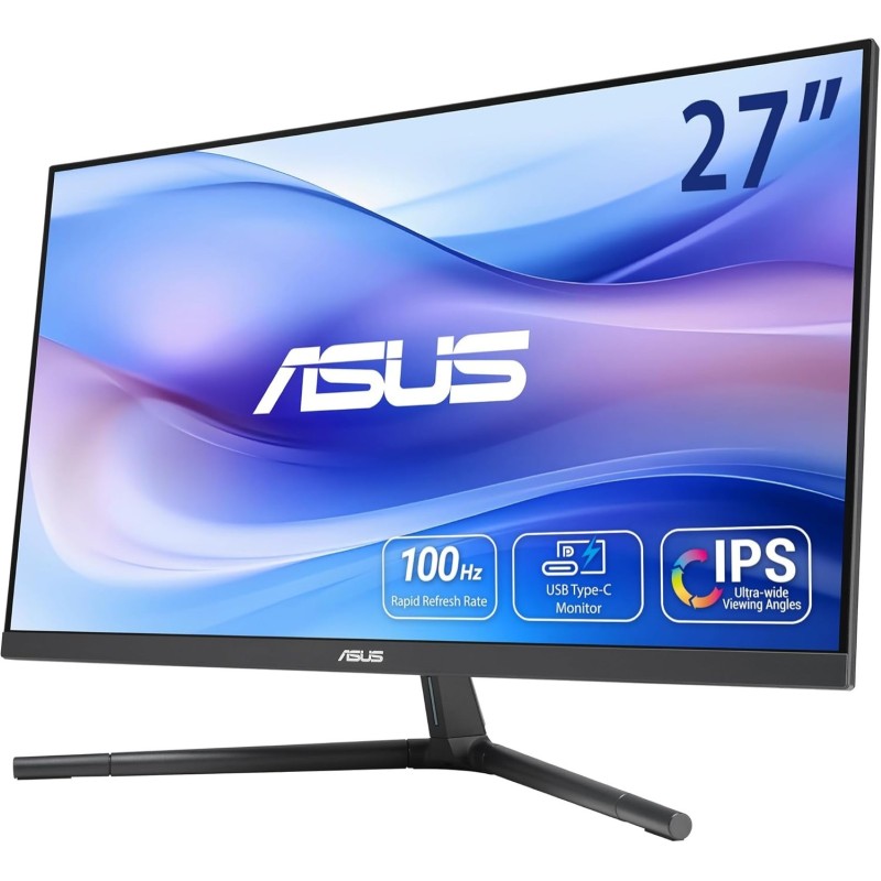 ASUS VU279CFE-B, 68,6 cm 27", 1920 x 1080 pixels, Full HD, LCD, Bleu