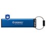 Kingston IronKey Keypad 200 de 512 Go, FIPS 140-3 niveau 3, chiffrement AES-256, 512 Go, USB Type-A, 3.2 Gen 1 3.1 Gen 1, 280 Mos, Gaine, Bleu