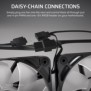 Corsair RS120-R ARGB, Ventilateur, 12 cm, 420 trmin, 2100 trmin, Blanc