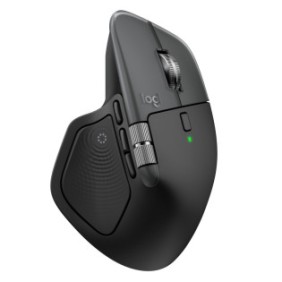 Logitech MX Master 4 for Mac, Droitier, Laser, Bluetooth, 8000 DPI, Argent