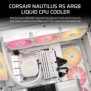 Corsair Nautilus 240 RS ARGB Liquid, Refroidisseur de liquide tout-en-un, 2100 trmin, Blanc