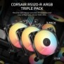 Corsair RS120-R ARGB, Ventilateur, 12 cm, 420 trmin, 2100 trmin, Noir