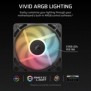 Corsair RS120-R ARGB, Ventilateur, 12 cm, 420 trmin, 2100 trmin, Noir