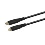 TerraTec CHARGE CL2, 2 m, USB C, Lightning, Mâle, Mâle, Noir