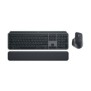 Logitech MX Keys S Combo, Sans fil, Bluetooth, Commutateur de touche « ciseaux », QWERTZ, LED, Graphite