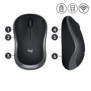 Logitech M185, Ambidextre, Optique, RF sans fil, 1000 DPI, Gris