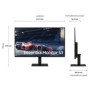 Samsung S30GD, 68,6 cm 27", 1920 x 1080 pixels, Full HD, LCD, 5 ms, Noir