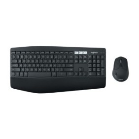 Logitech MK850 Performance, Taille réelle 100 %, Sans fil, RF sans fil + Bluetooth, QWERTY, Noir, Souris incluse