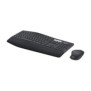 Logitech MK850 Performance, Taille réelle 100 %, Sans fil, RF sans fil + Bluetooth, QWERTY, Noir, Souris incluse