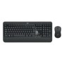 Logitech MK540 Advanced, Sans fil, RF sans fil, Clavier à membrane, QWERTY, Noir, Souris incluse