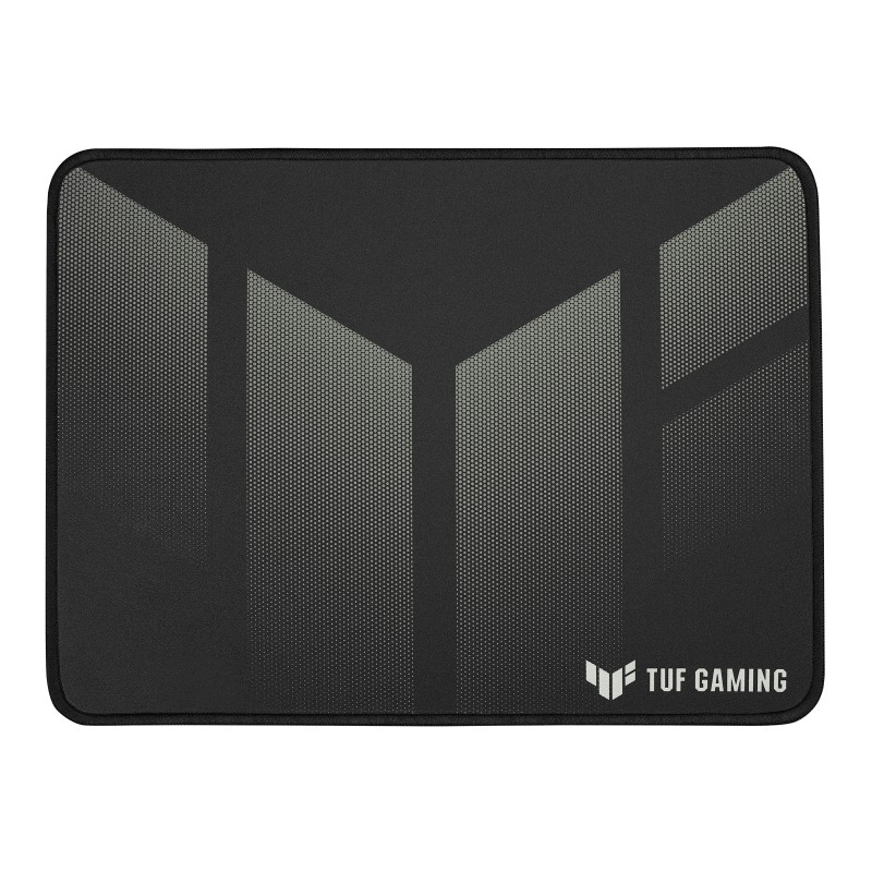 ASUS TUF P1 Gaming, Noir, Gris, Image, Vêtement, Caoutchouc, Base antidérapante, Tapis de souris de jeu