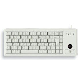Cherry G84-4400, Taille réelle 100 %, Avec fil, USB, QWERTY, Gris