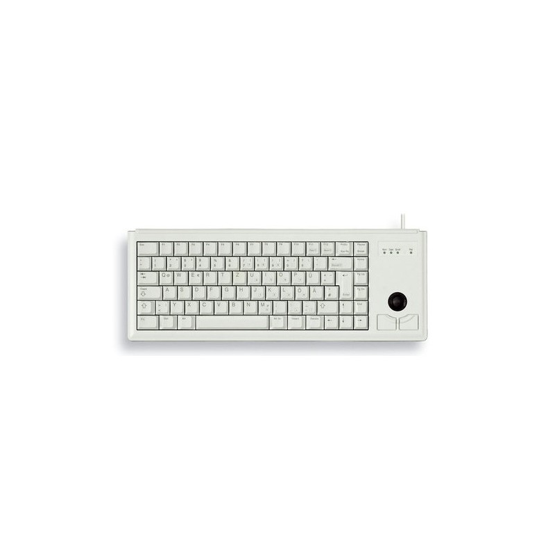 Cherry G84-4400, Taille réelle 100 %, Avec fil, USB, QWERTY, Gris