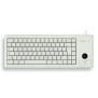 Cherry G84-4400, Taille réelle 100 %, Avec fil, USB, QWERTY, Gris