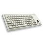 Cherry G84-4400, Taille réelle 100 %, Avec fil, USB, QWERTY, Gris