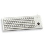 Cherry G84-4400, Taille réelle 100 %, Avec fil, USB, QWERTY, Gris