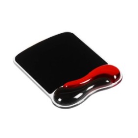 Kensington Tapis de souris Duo Gel coloris rougegris foncé, Noir, Rouge