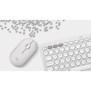 Logitech 920-012204, Sans fil, RF sans fil + Bluetooth, Commutateur de touche « ciseaux », QWERTZ, Blanc, Souris incluse