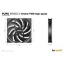 Be Quiet! Pure Wings 3 140 mm | Ventilateur PC silencieux high-speed | Pack de 3, Ventilateur, 14 cm, 1800 trmin, 122,6 m³h, Noir
