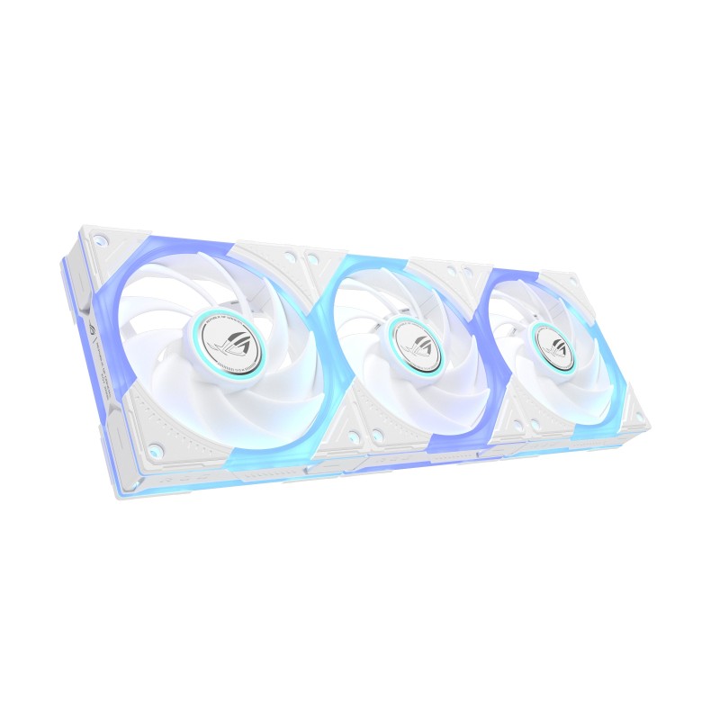 ASUS ROG Eurux GR120 ARGB Fan White Triple Pack, Ventilateur, 12 cm, Blanc