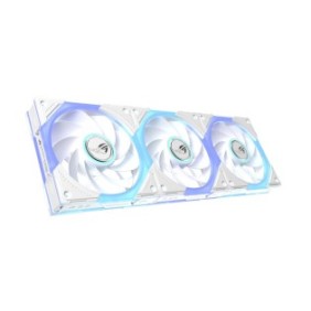ASUS ROG Eurux GR120 ARGB Reverse Fan White Edition - Triple Pack, Ventilateur, 12 cm, Blanc
