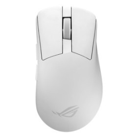 ASUS ROG Gladius IV Ace, Droitier, Optique, RF Wireless + Bluetooth + USB Type-A, 65000 DPI, Blanc