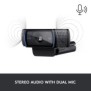 Logitech C920 Pro HD, 3 MP, 1920 x 1080 pixels, Full HD, 30 ips, 720p, 1080p, H.264