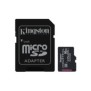 Kingston Carte 16GB microSDHC Industrielle C10 A1 pSLC + adaptateur SD, 16 Go, MicroSDHC, Classe 10, UHS-I, 100 Mos, 80 Mos