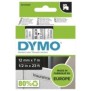 Dymo D1 étiquettes autocollantes authentiques | impression en noir sur fond clair | 12 mm x 7 m | pour étiqueteuses LabelManager, Noir sur transparent, Polyester, Belgique, -18 - 90 C, DYMO, LabelManager, LabelWriter 450 DUO