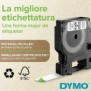 Dymo D1 étiquettes autocollantes authentiques | 24mm x 7m | Noir sur Transparent | pour étiqueteuses LabelManager, Noir sur transparent, Polyester, Belgique, -18 - 90 C, DYMO, LabelManager, LabelWriter 450 DUO