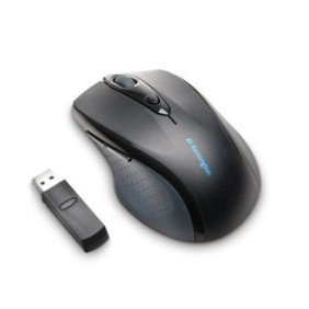 Kensington Souris pleine taille sans fil Pro Fit, Optique, RF sans fil, 1600 DPI, Noir