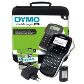 Dymo LabelManager ™ 280 QWERTZ Kitcase, QWERTZ, D1, Transfert thermique, Noir, Argent