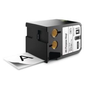 Dymo XTL Cassette d'étiquettes multi usage en vinyle 54 mm x 7 m Noir sur Blanc, Noir sur blanc, Noir, Transfert thermique, Vinyl, Belgique, -40 - 60 C