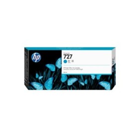 HP 727 cartouche d'encre DesignJet cyan, 300 ml, Gammes d'imprimantes HP DesignJet T920, gamme d'imprimantes HP DesignJet T1500, gamme..., A jet d'encre thermique, Cyan, Singapour, 283 mm, 41 mm