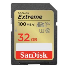 SanDisk Extreme, 32 Go, SDXC, Classe 10, UHS-I, 100 Mos, 60 Mos