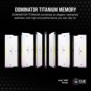 Corsair Dominator Titanium CMP32GX5M2B6000C30W, 32 Go, 2 x 16 Go, DDR5, 6000 MHz, 288-pin DIMM