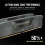 Corsair Vengeance CMK32GX5M2B6000Z38, 32 Go, 2 x 16 Go, DDR5, 288-pin DIMM, Gris