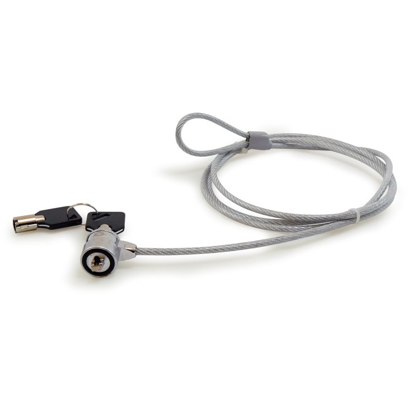 Conceptronic CNBSLOCK15, 1,5 m, Clé ronde, Argent