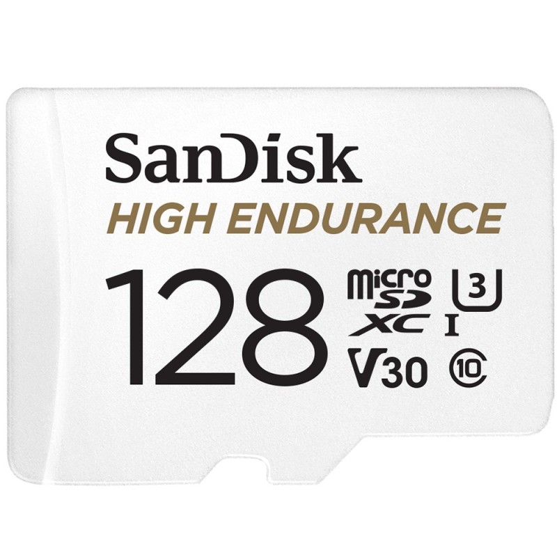 SanDisk High Endurance, 128 Go, MicroSDXC, Classe 10, UHS-I, 100 Mos, 40 Mos