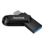 SanDisk Ultra Dual Drive Go, 256 Go, USB Type-A USB Type-C, 3.2 Gen 1 3.1 Gen 1, 150 Mos, Pivotant, Noir
