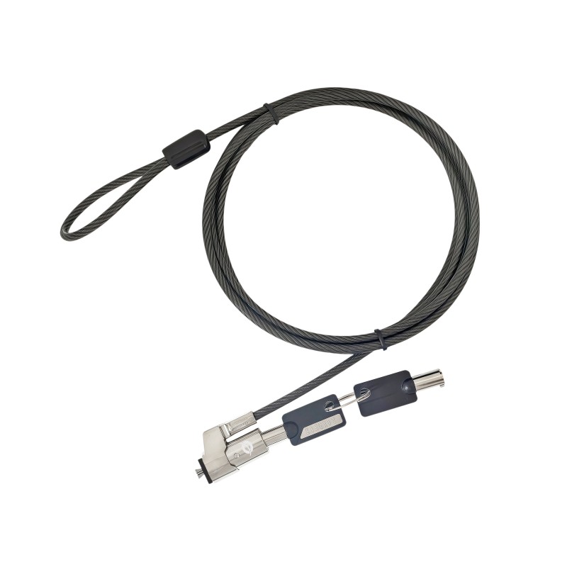 Conceptronic CUSTODIO02BWM, 1,8 m, Wedge, Clé, Noir