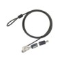 Conceptronic CUSTODIO02BWM, 1,8 m, Wedge, Clé, Noir