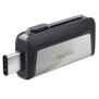 SanDisk 173338, 64 Go, USB Type-A USB Type-C, 150 Mos, Slide, 9,1 g, Noir, Argent